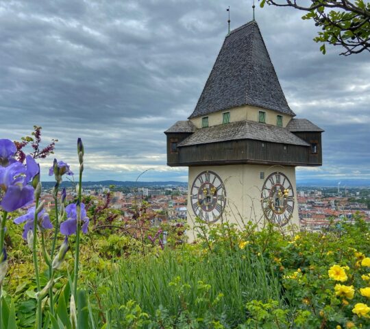 Schloßberg und Grazer Uhrturm