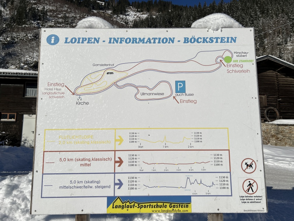 Langlaufen in Bad Gastein: die Böcksteiner Loipe