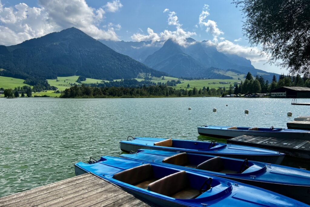 Electric boat ride on Lake Walchsee